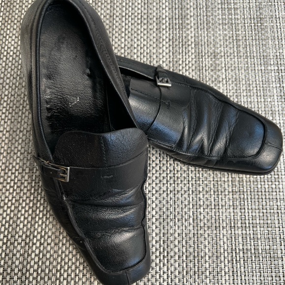 Men’s “PRADA” Black Leather Loafers - Picture 3 of 7